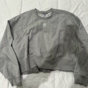 Adidas women’s Classic Gray Crewneck Sweater